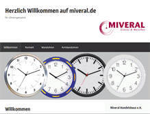 Tablet Screenshot of miveral.de